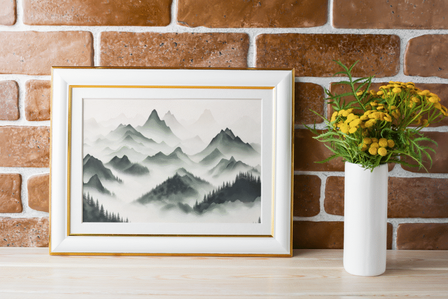 Minimal Zen: Japandi Landscape Art Print (Digital Download)