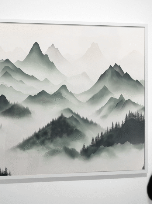 Minimal Zen: Japandi Landscape Art Print (Digital Download)