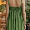 Linen Ballade Dress - Foliage Green