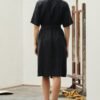 Linen Vine Dress - Black