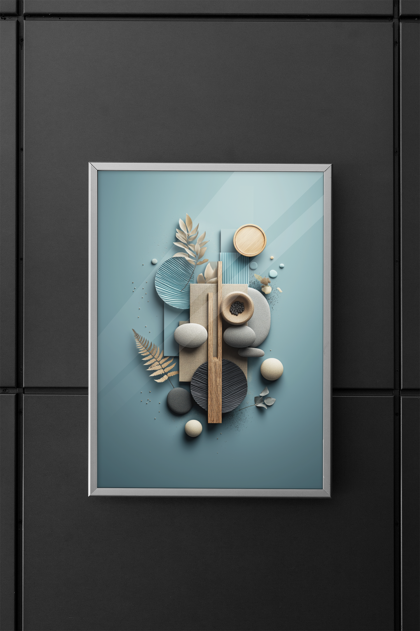 Abstract Japandi Wall Art Digital Poster