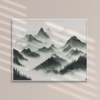 Minimal Zen: Japandi Landscape Art Print (Digital Download)