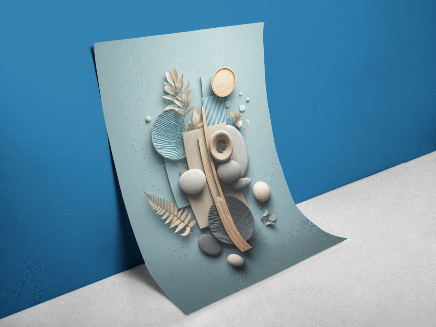 Abstract Japandi Wall Art Digital Poster