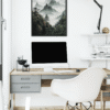 Tranquil Horizons: Japandi Landscape Digital Wall Art
