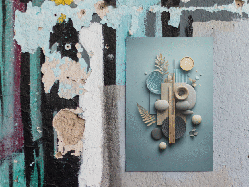 Abstract Japandi Wall Art Digital Poster