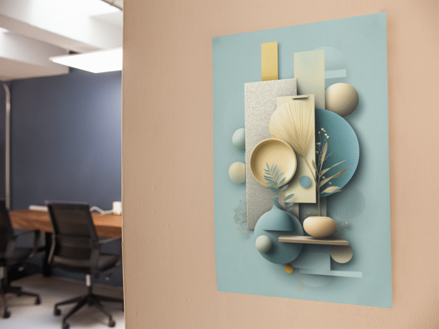 Minimal Japandi Pottery Digital Poster – Earthy Abstract Wall Art